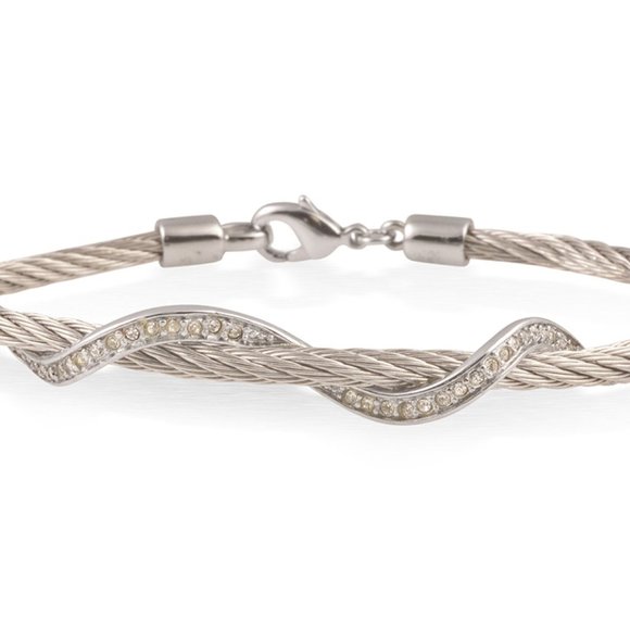 Silver Cable Bracelet - Picture 1 of 3